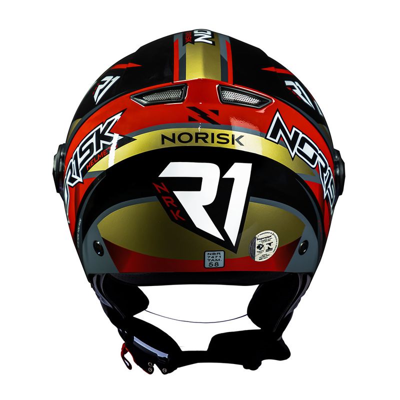 CAPACETE NORISK ORION R1 VERMELHO