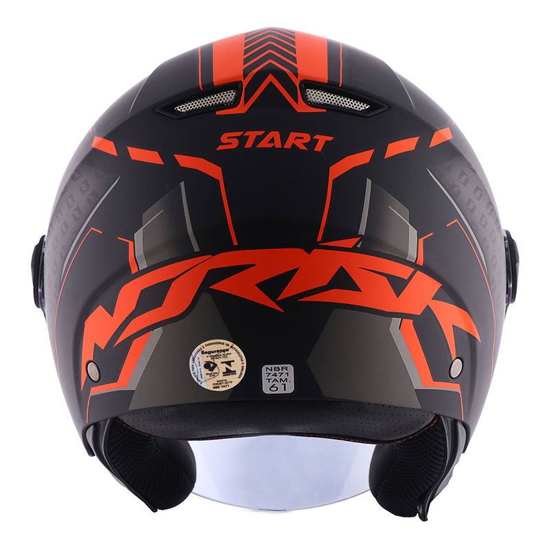 CAPACETE NORISK ORION START PRETO FOSCO
