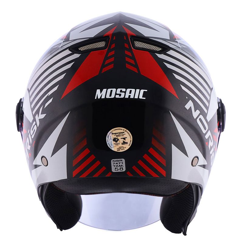 CAPACETE NORISK ORION MOSAIC BRANCO