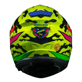 CAPACETE NORISK STRADA COMMANDO AMARELO