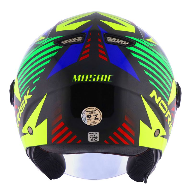 CAPACETE NORISK ORION MOSAIC AMARELO