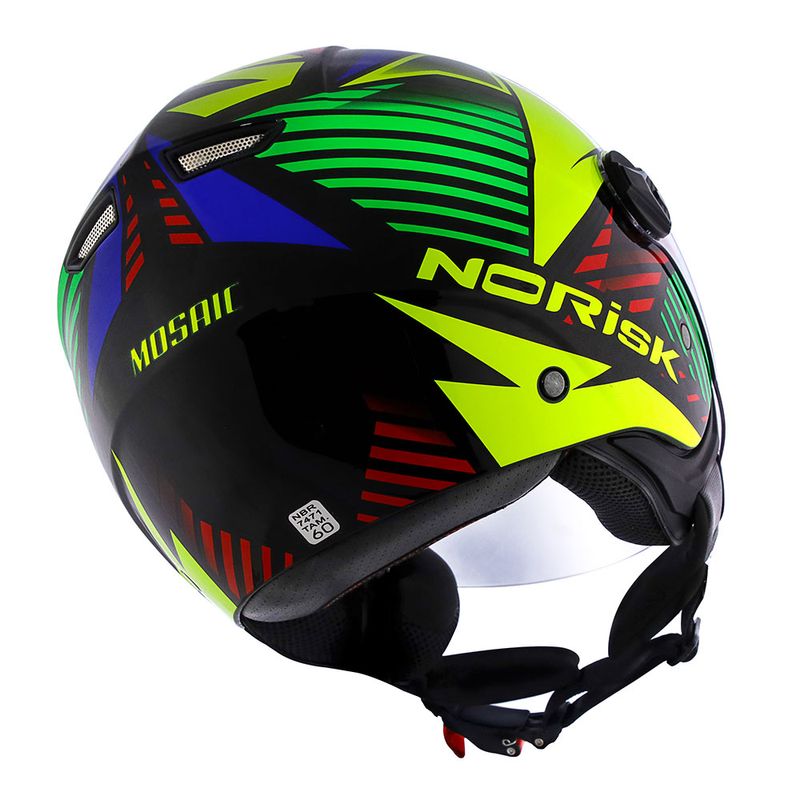 CAPACETE NORISK ORION MOSAIC AMARELO