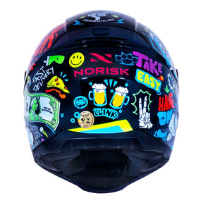 CAPACETE NORISK RAZOR VIBES PRETO