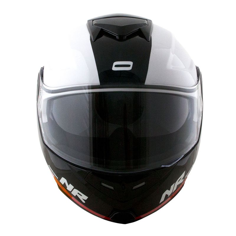 CAPACETE NORISK ROUTE FF345 CHANCE BRANCO/VERMELHO