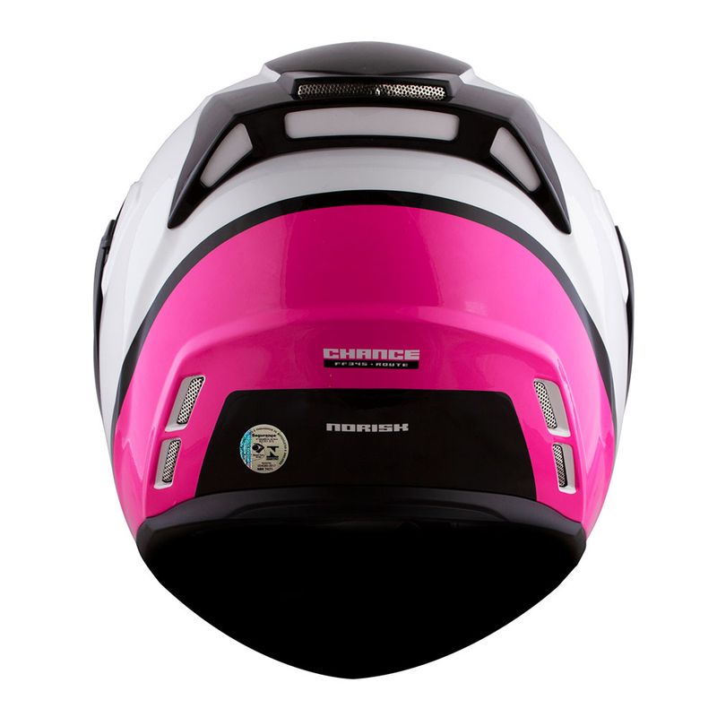 CAPACETE NORISK ROUTE FF345 CHANCE BRANCO/ROSA