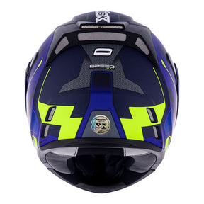 CAPACETE NORISK ROUTE FF345 SPEEDMAX AZUL FOSCO/AMARELO