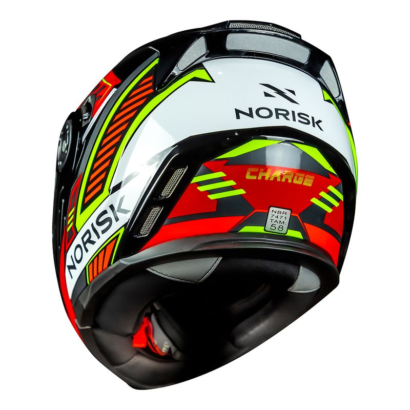 CAPACETE NORISK ROUTE FF345 CHARGE VERMELHO