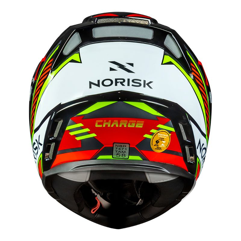 CAPACETE NORISK ROUTE FF345 CHARGE VERMELHO