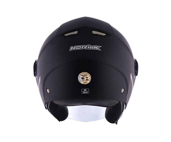 CAPACETE NORISK ORION MONOCOLOR PRETO FOSCO
