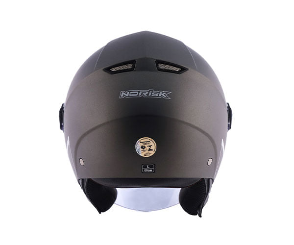 CAPACETE NORISK ORION MONOCOLOR CINZA FOSCO